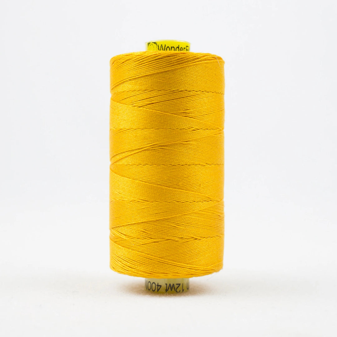 Spagetti Solid 12wt Cotton Thread 400m Golden Yellow