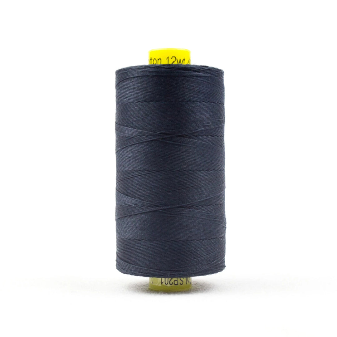 Spagetti Solid 12wt Cotton Thread 400m Soft Black