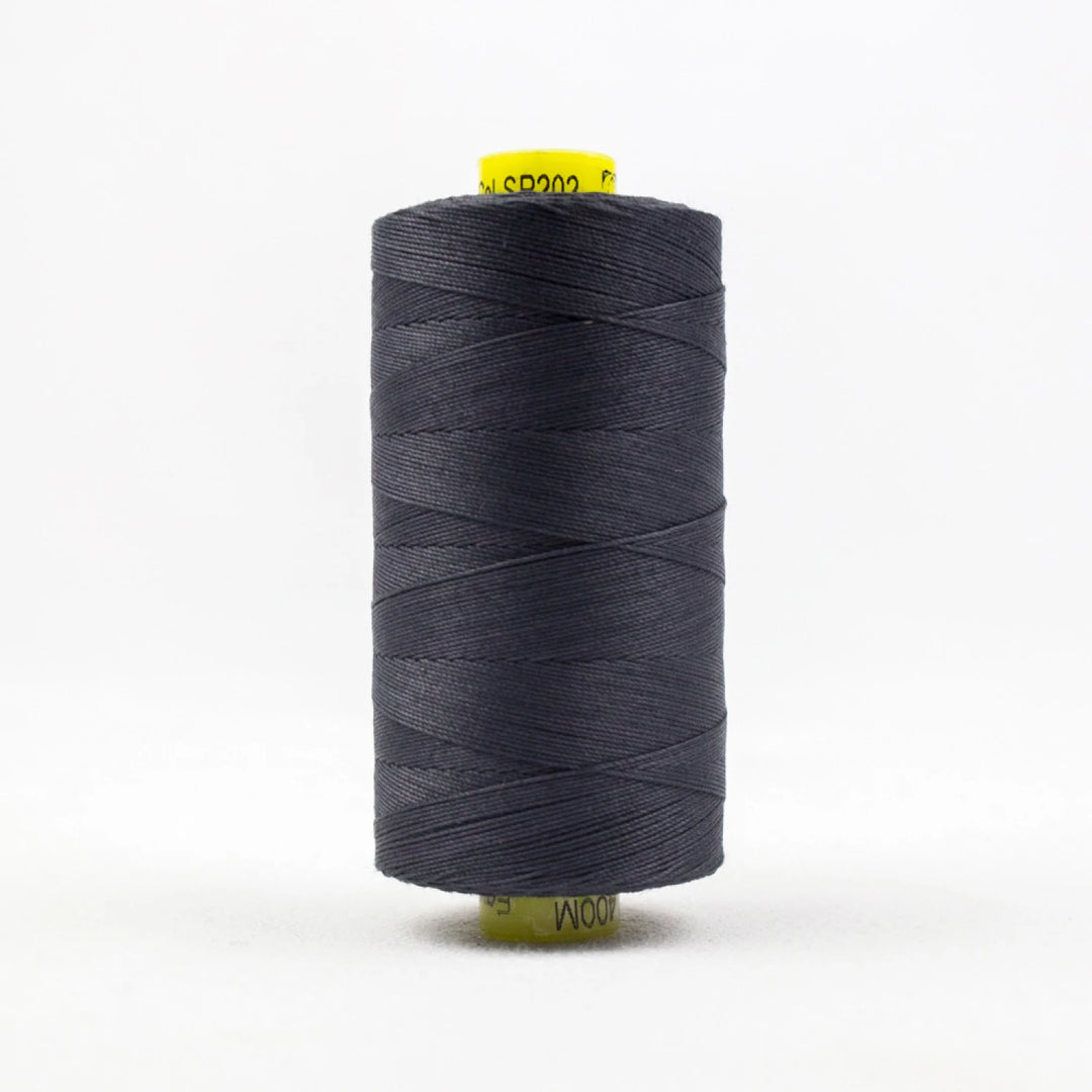 Spagetti Solid 12wt Cotton Thread 400m Charcoal