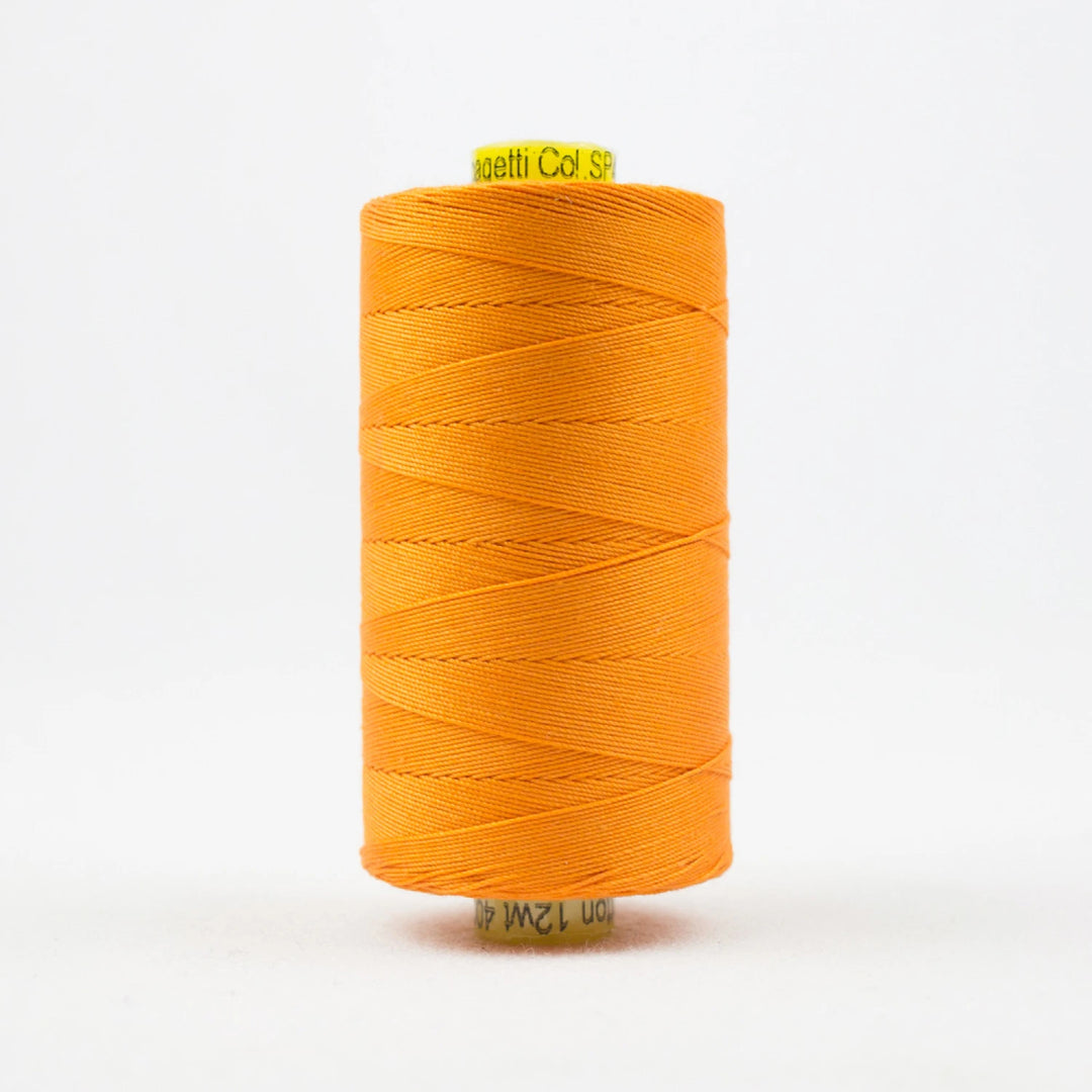 Spagetti Solid 12wt Cotton Thread 400m Orange