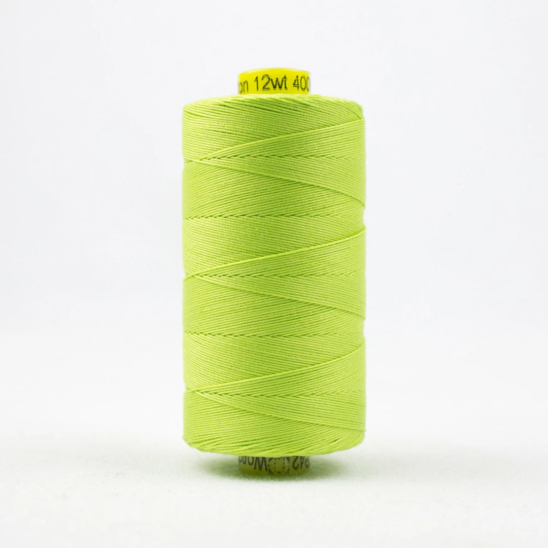 Spagetti Solid 12wt Cotton Thread 400m Light Spring Green