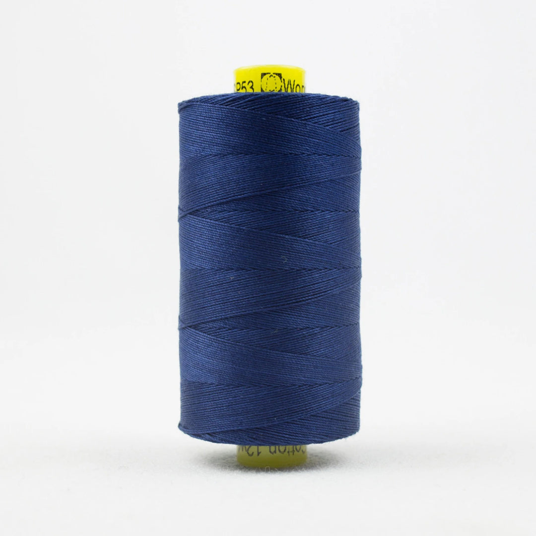 Spagetti Solid 12wt Cotton Thread 400m Bright Navy