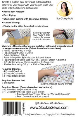 Dahlia Serger Dust Cover Serger Pattern