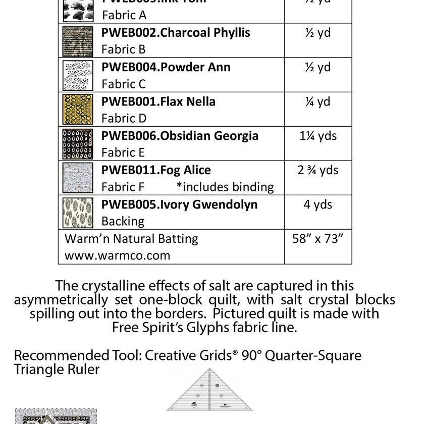 Sea Salt Quilt Pattern Tamarinis