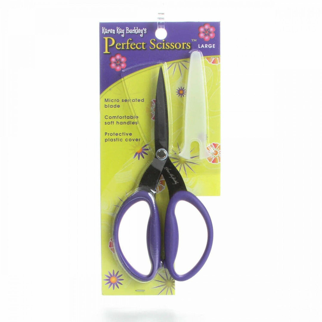 Perfect Scissors Purple 7-3/4in Large Micro-Serrated Non-Slip Blade