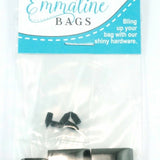 Emmaline- 5 pack zipper ends gunmetal