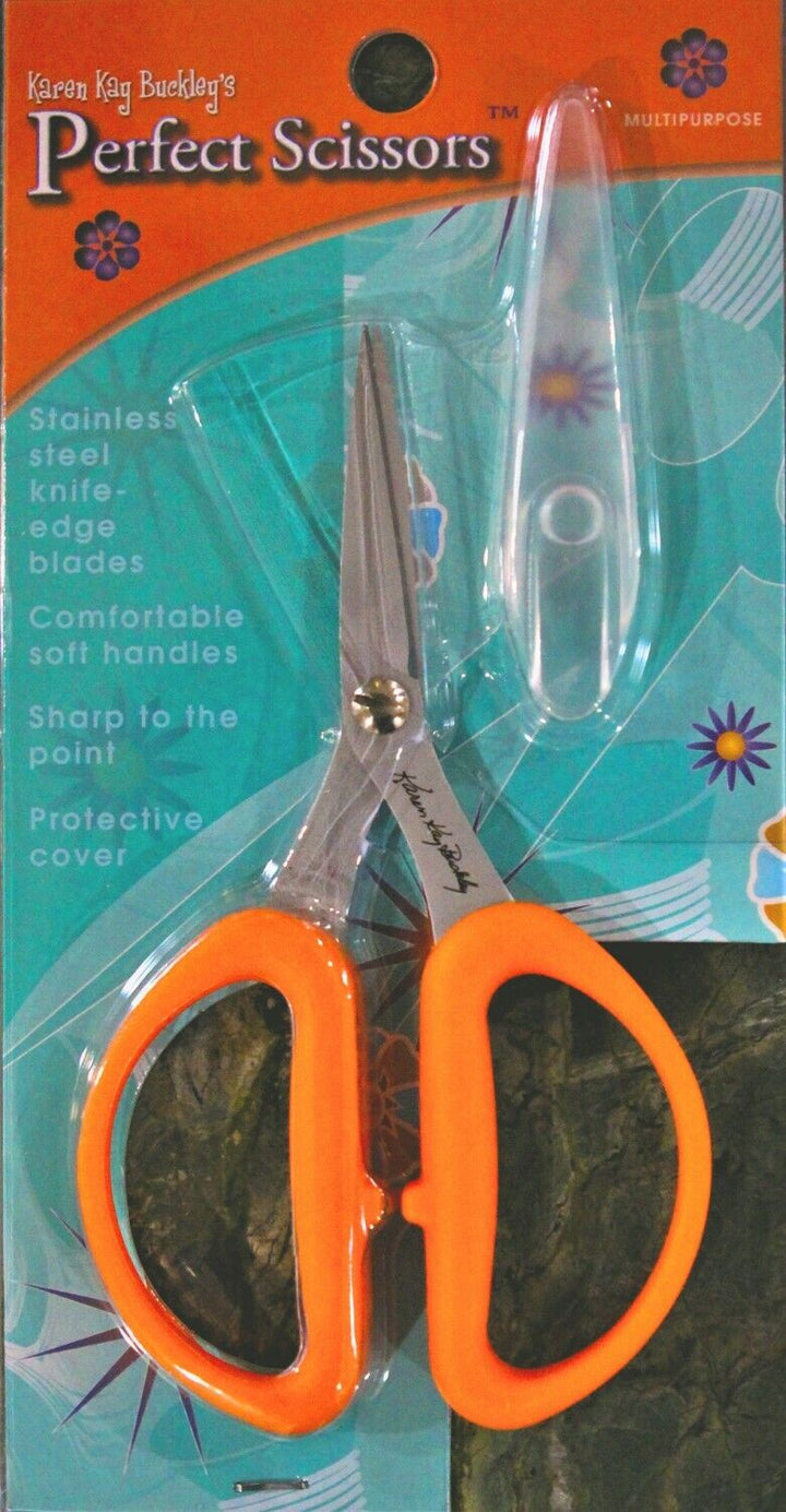 Perfect Scissors Karen Kay Buckley Multi-Purpose Orange Medium